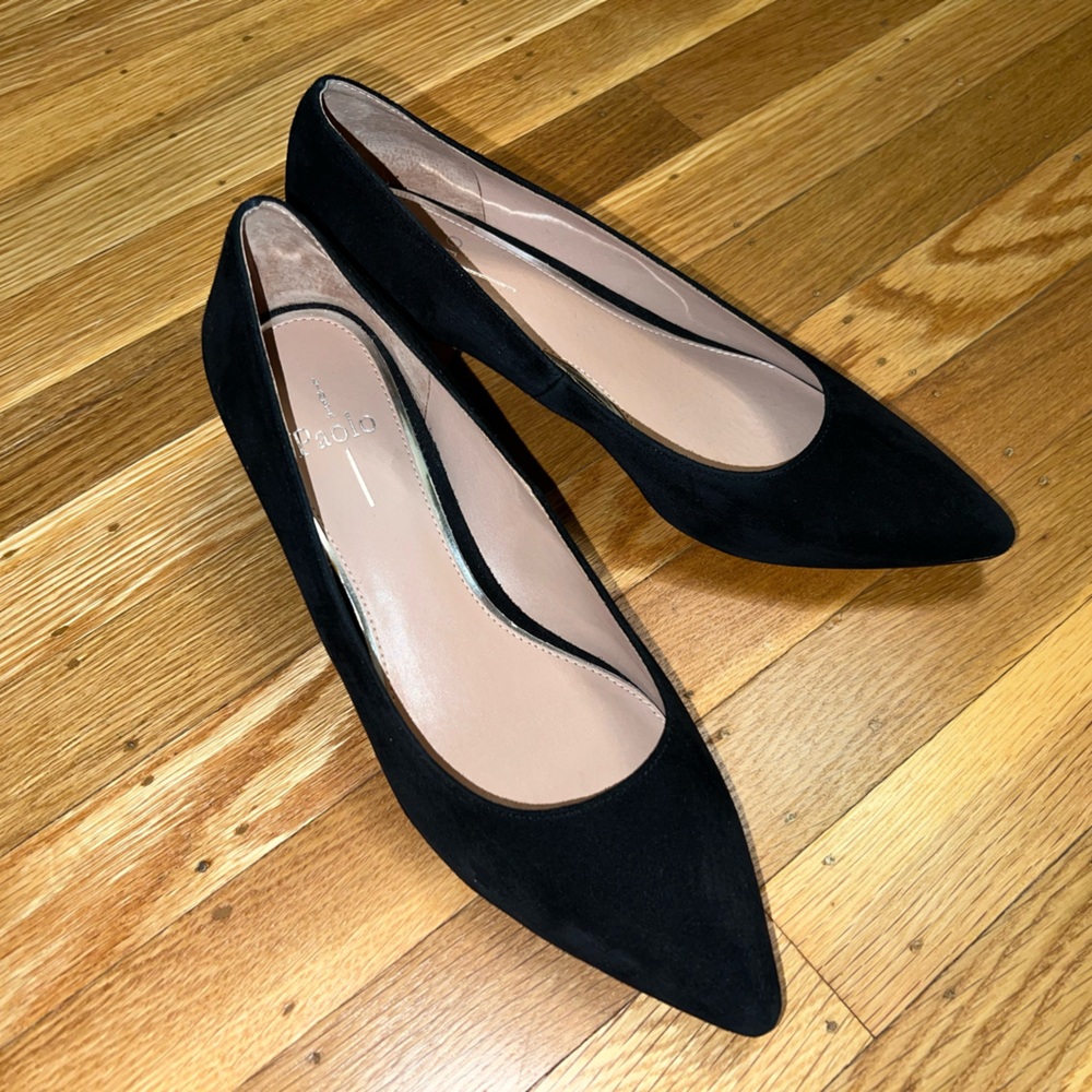 Paolo Black Kitten Heel